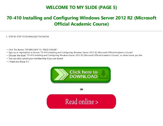 Read Pdf 70 410 Installing And Configuring Windows Server 12 R2 Read Pdf 70 410 Installing And Configuring Windows Server 12 R2