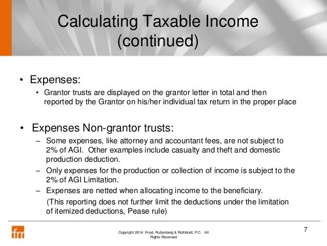 accountants guide to grantor trusts 111714 grantor tax information letter