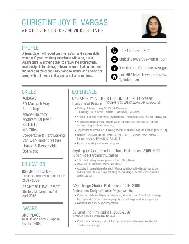 retail cv profile