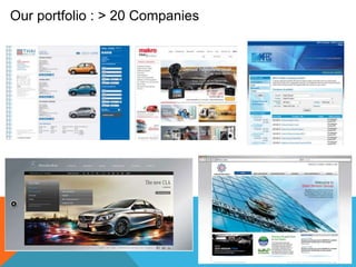 Our portfolio : > 20 Companies
 