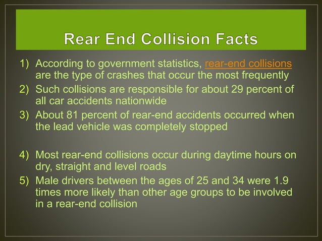REAR END COLLISIONS | PPTX