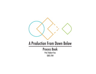 A Production From Down Below
Process Book
Prof. Robert Fee
SDES 704

 