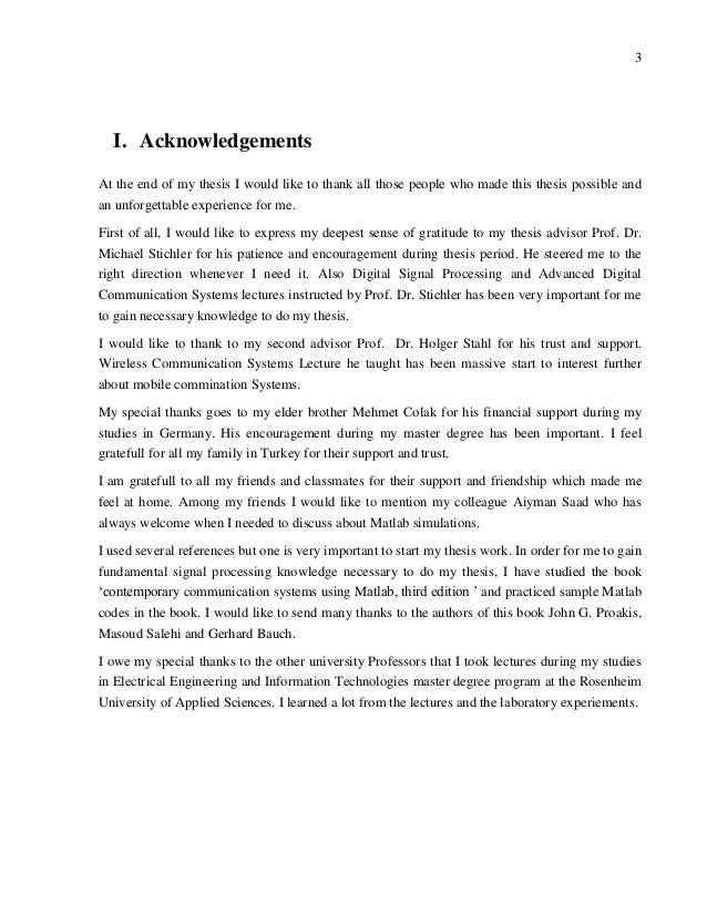 Digital communication master thesis