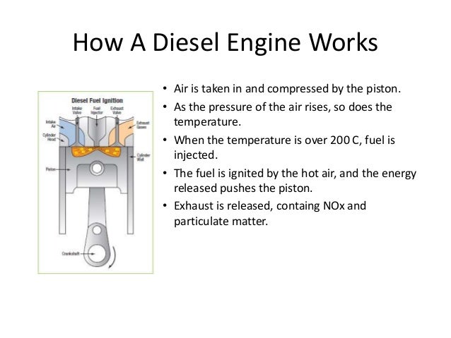 the reduction of pollutants from diesel engines 1 how a diesel works