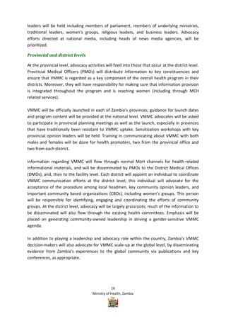 Vmmc Work Plan Example Zambia VMMC Operational plan | PDF