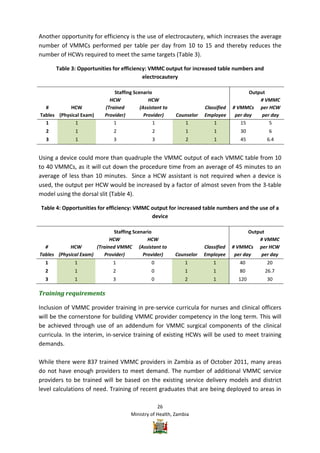 Vmmc Work Plan Example Zambia VMMC Operational plan | PDF