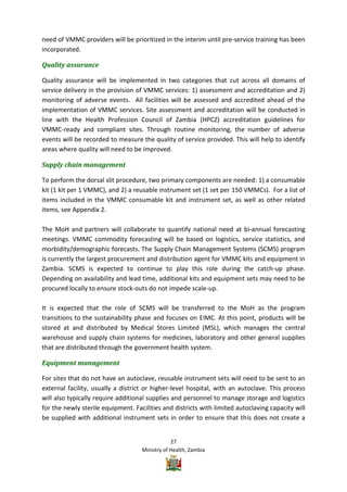 Vmmc Work Plan Example Zambia VMMC Operational plan | PDF