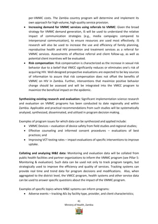Vmmc Work Plan Example Zambia VMMC Operational plan | PDF