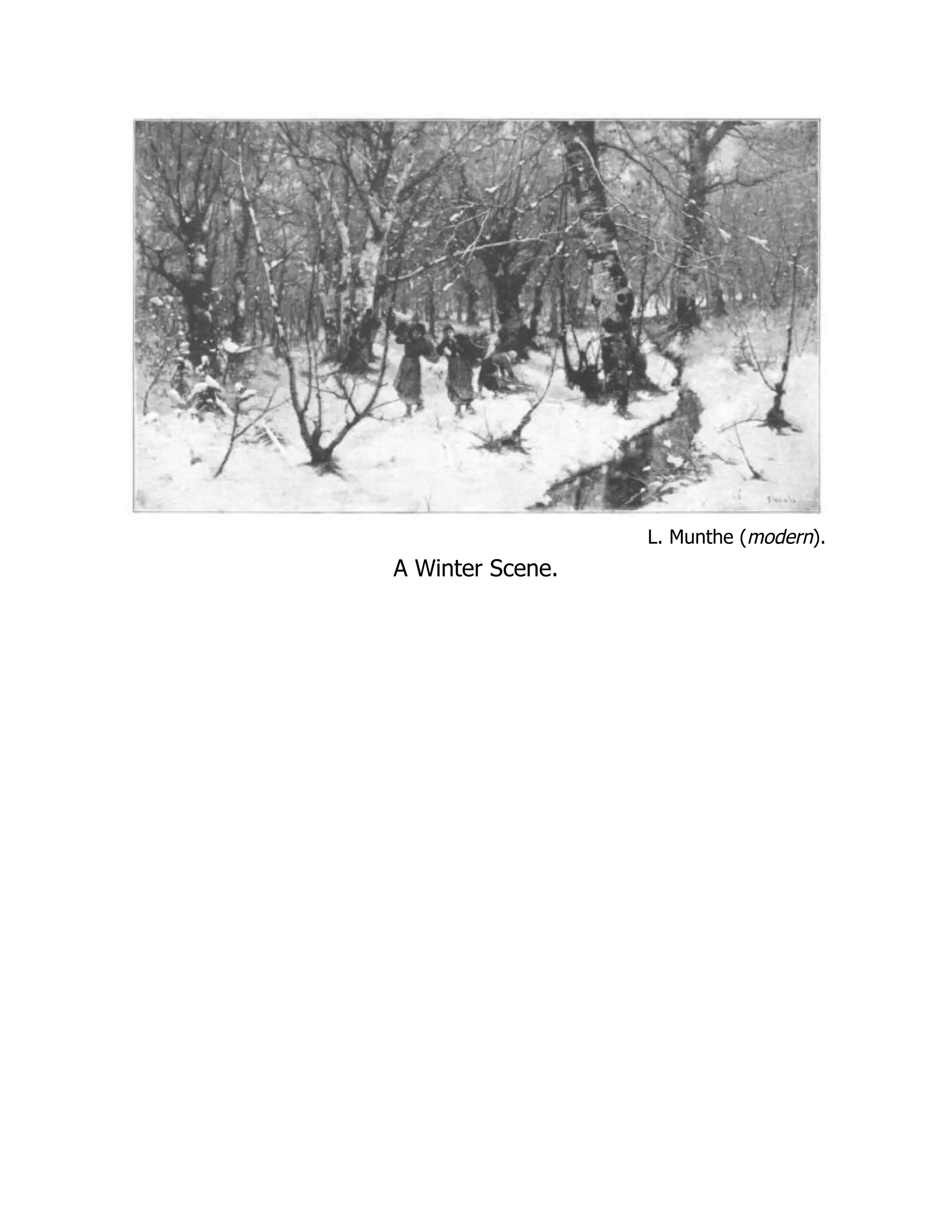 L. Munthe (modern).
A Winter Scene.
 