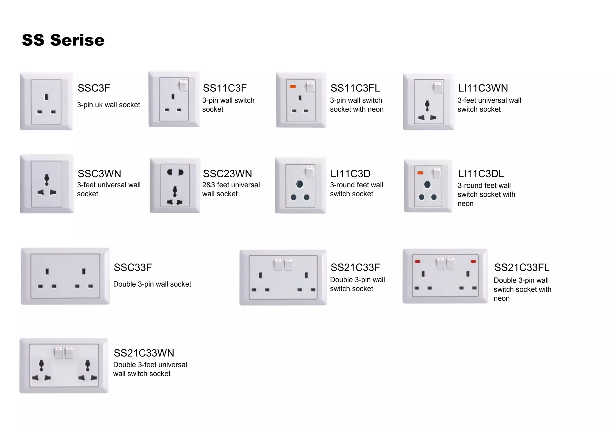 Socket Catalogue.pdf Joinsun wall switch socket catalog | PDF