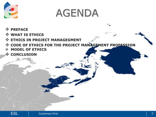 Code of Ethics in Context of Project Management | PPSX