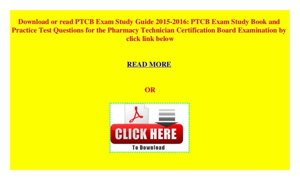 PTCB Exam Study Guide 2015-2016: PTCB Exam Study Book and Practice Test ...