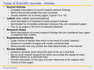 Comprehensive Guide to Scientific Research Publications and Citation ...