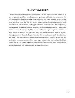Sample Rgp Format For Factory Report on process map of RMG | PDF