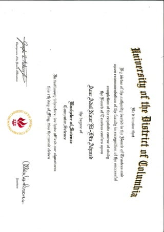 B.Sc. Certificate