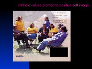 19
Intrinsic values promoting positive self image
 