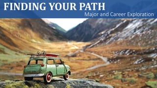 FINDING YOUR PATH
Major and Career Exploration
 