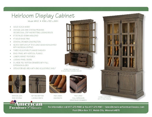 410 Heirloom Gun Cabinet