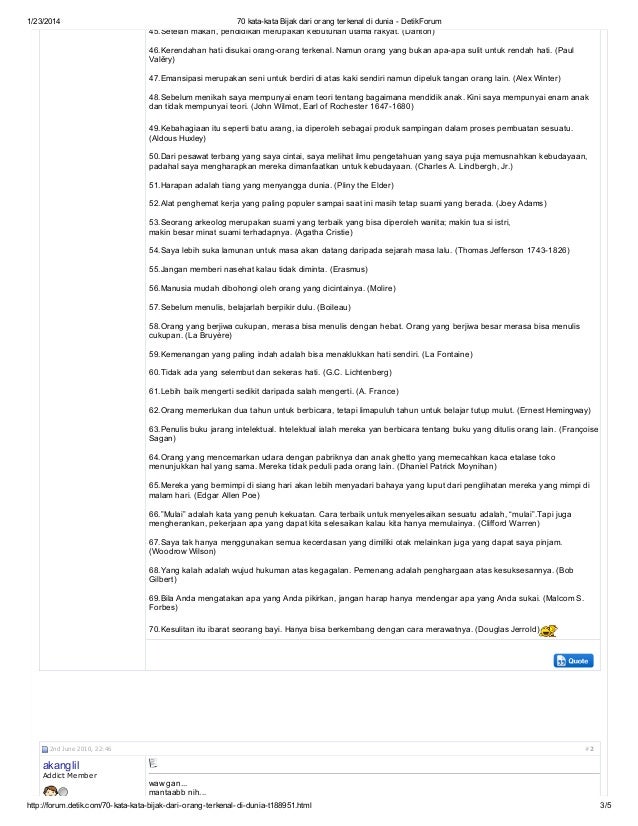 Gratis Download Gambar 70 Kata-Kata Bijak Dari Orang Terkenal Di Dunia Detik Forum Terkeren oleh www.cikimm.com