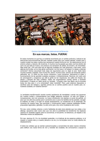 70 Km De CiclovíAs Para Quito