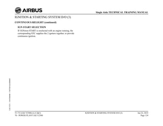 IGNITION & STARTING SYSTEM D/O (3)
CONTINUOUS RELIGHT (continued)
IGN START SELECTION
IF IGNition START is reselected with an engine running, the
corresponding EEC supplies the 2 igniters together, to provide
continuous ignition.
T1+T2 (IAE V2500) (Lvl 2&3)
70 - POWER PLANT IAE V2500
IGNITION & STARTING SYSTEM D/O (3) Jun 22, 2015
Page 124
Single Aisle TECHNICAL TRAINING MANUAL
UJC15251
-
U04T0MM0
-
UM74D1IAE000003
 