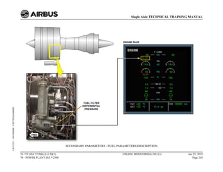 SECONDARY PARAMETERS - FUEL PARAMETERS DESCRIPTION
T1+T2 (IAE V2500) (Lvl 2&3)
70 - POWER PLANT IAE V2500
ENGINE MONITORING D/O (3) Jun 22, 2015
Page 263
Single Aisle TECHNICAL TRAINING MANUAL
UJC15251
-
U04T0MM0
-
UM77D2IAE000002
 