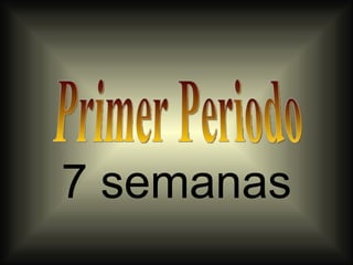 7 semanas
 