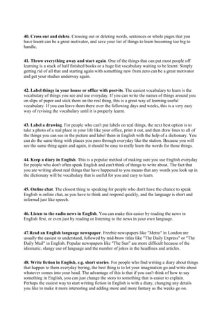70 ways to improve your english | DOC