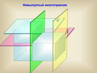 Невыпуклый многогранник


 