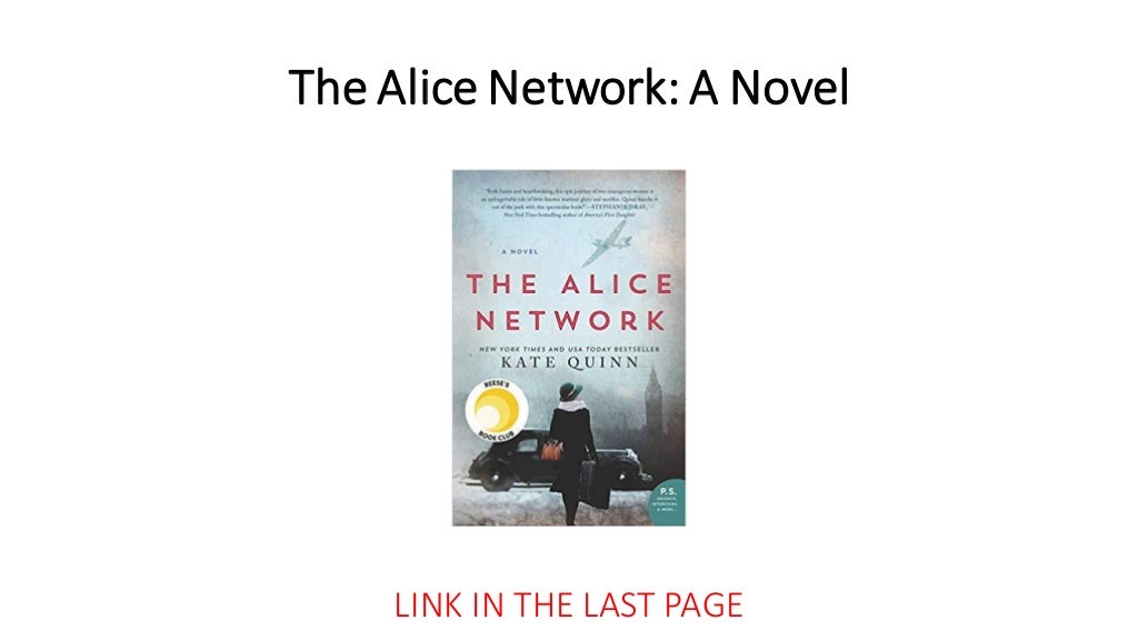 the alice network book