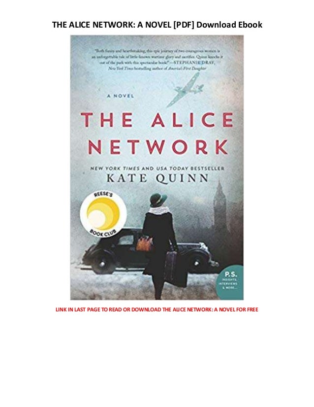 The Alice Network A Novel Free Books Books Free Stream The Alice Network A Novel Free Books Books Free Stream