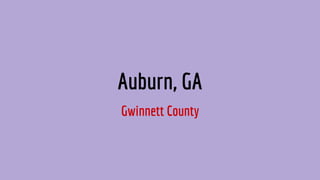 Auburn, GA
Gwinnett County
 