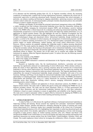 Adopting the principal instructional management rating scale for ...