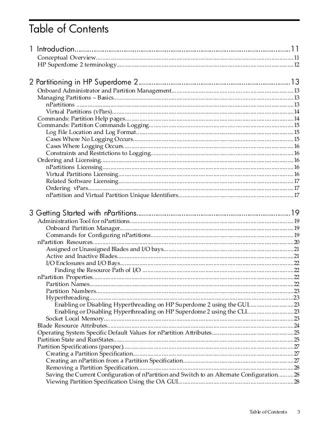 Hp Superdome 2 Partitioning Administrator Guide Hp Ux 11iv3