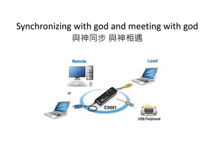 Synchronizing with god and meeting with god 
與神同步與神相遇 
 