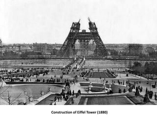 Construction of Eiffel Tower (1880)
 