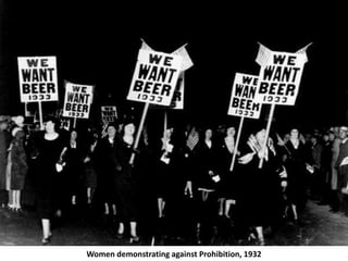 Women demonstrating against Prohibition, 1932
 