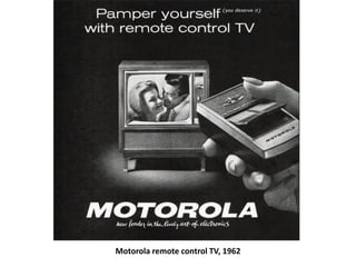 Motorola remote control TV, 1962
 