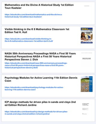 Mathematical Time Capsules Historical Modules for the Mathematics ...