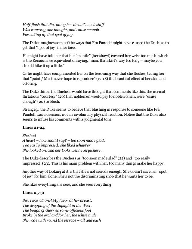 explication of my last dutchess Dive deep into robert browning's my last duchess with extended analysis, commentary, and discussion. explication of my last dutchess Dive deep into robert browning's my last duchess with extended analysis, commentary, and discussion.
