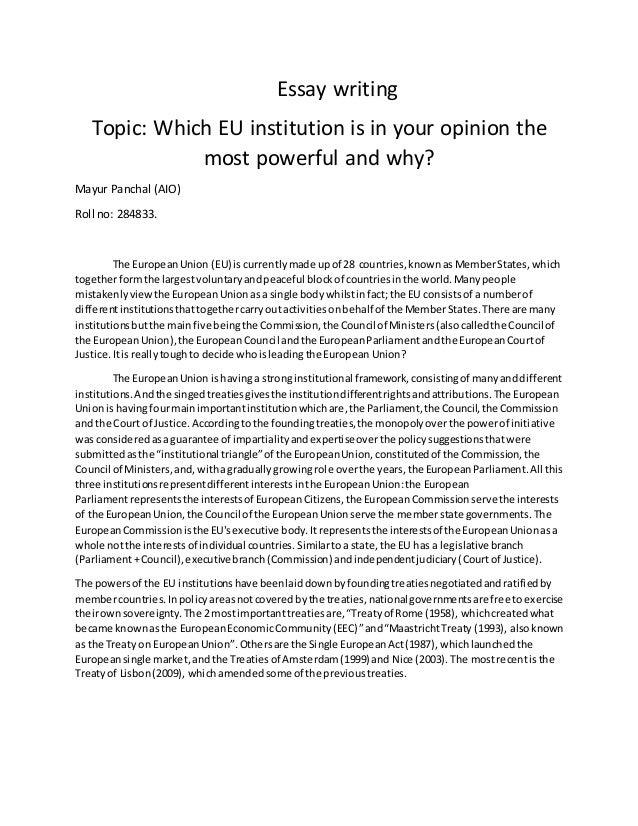 Essay on checks and balances