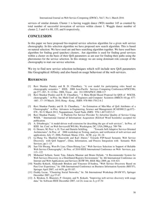 SERVICE SELECTION BASED ON DOMINANT ROLE OF THE CHOREOGRAPHY | PDF