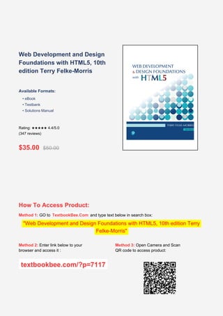 Comprehensive Guide to Web Development and Design Foundations with ...