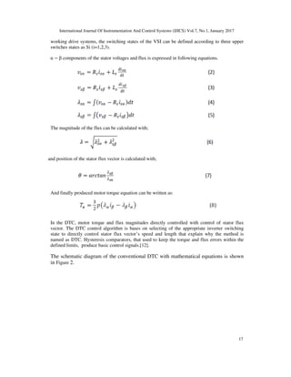 SPEED AND TORQUE CONTROL OF AN INDUCTION MOTOR WITH ANN BASED DTC | PDF
