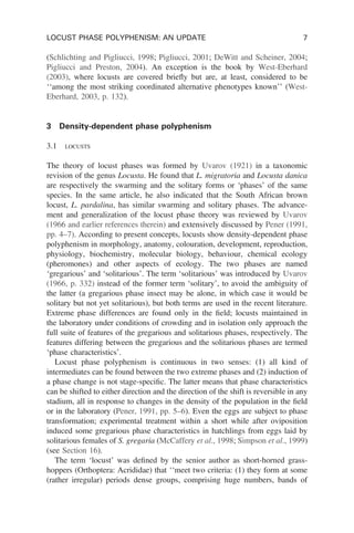 Locust Phase Polyphenism An Update 1st Edition S.J. Simpson And M.P ...