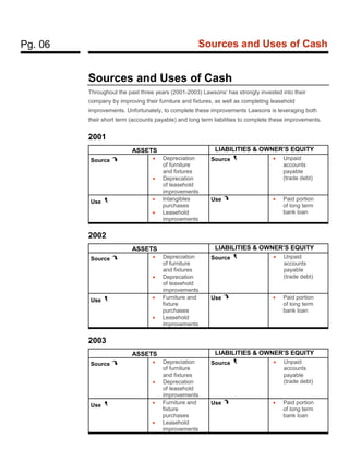 Finance - Case Study - Lawsons | PDF