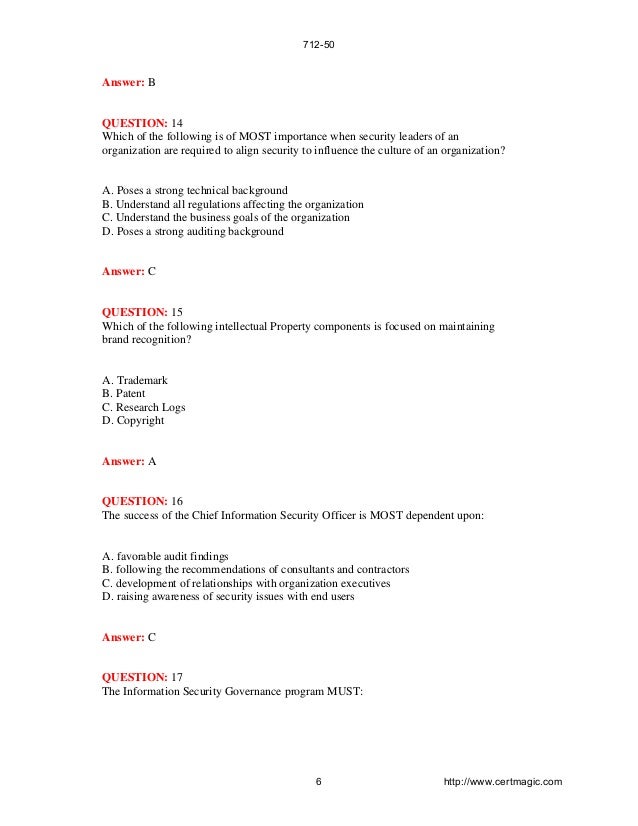 712-50 Musterprüfungsfragen