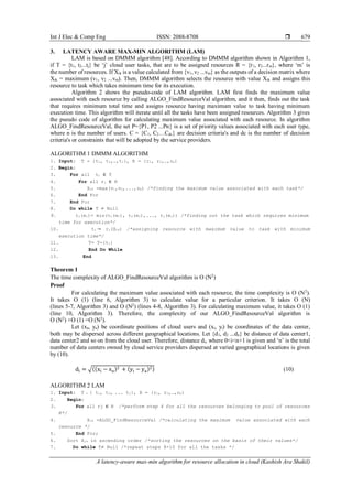 A latency-aware max-min algorithm for resource allocation in cloud | PDF
