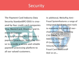 MeikoPay Online Payment Solutions