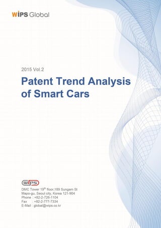 1 Patent Trend Analysis of Smart Cars
 